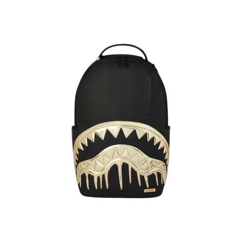 SPRAYGROUND Рюкзак из искусственной кожи унисекс черный и золотой