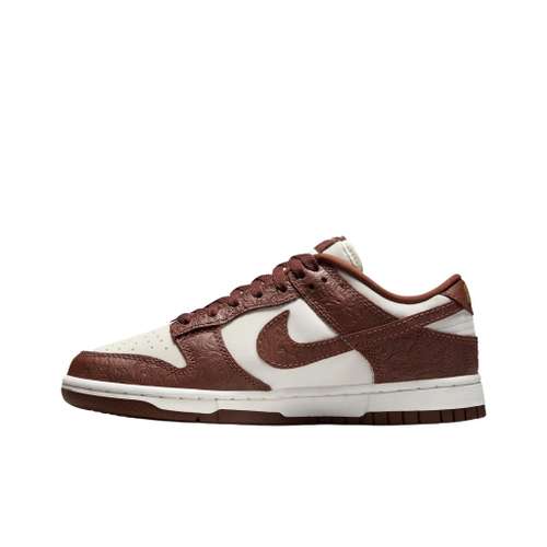 NIKE Dunk Low Top Скейтборд Кроссовки Женские Белый Коричневый