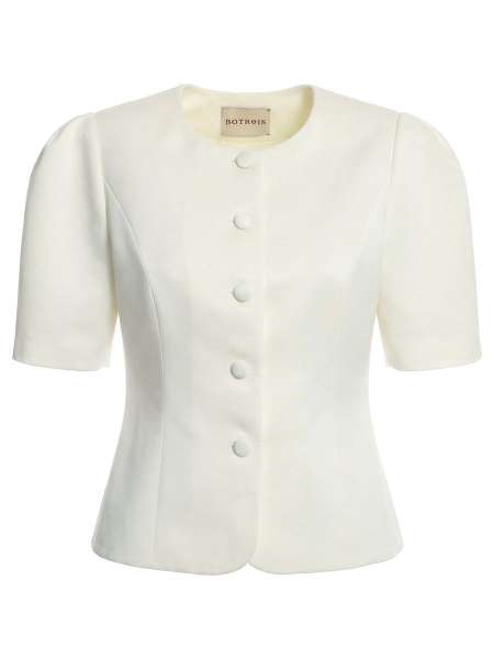 Жакет из вискозы, BOTROIS, SKU48486763 Молочный