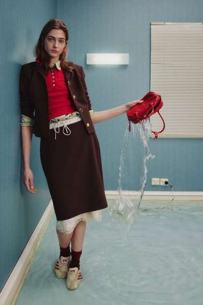 Юбка миди прямая с подъюбником