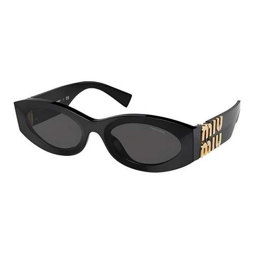 MIU MIU Круглые Солнцезащитные Очки Женские Черные