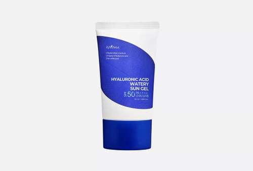 Солнцезащитный увлажняющий гель для лица SPF 50+ | IsNtree | HYALURONIC ACID WATERY SUN GEL