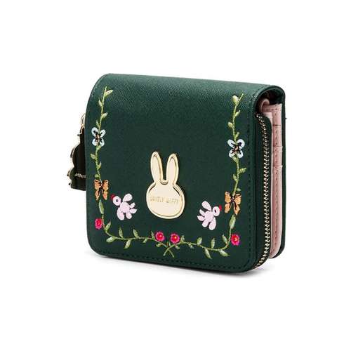 MIFFY PU (полиуретан) Картхолдер Кошелек Женский Зеленый Синий