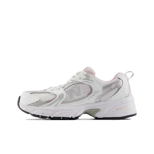 New Balance NB 530 Устойчивые к истиранию низкие детские беговые кроссовки Белый Розовый Унисекс
