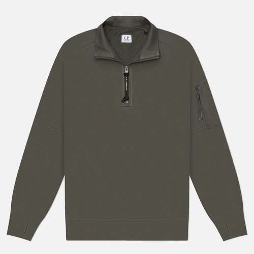 Мужская толстовка C.P. Company Diagonal Raised Fleece Half Zip Lens Regular