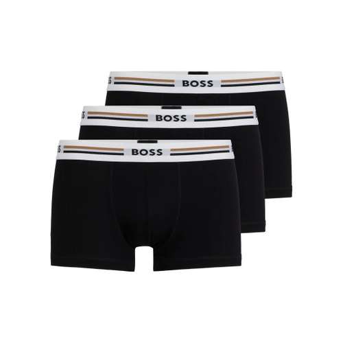 HUGO BOSS Трусы Мужские упаковка из 3 штук черного цвета