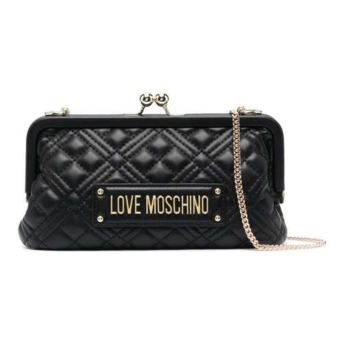 LOVE MOSCHINO Полиуретан Клатч Сумка через плечо Женская Черная