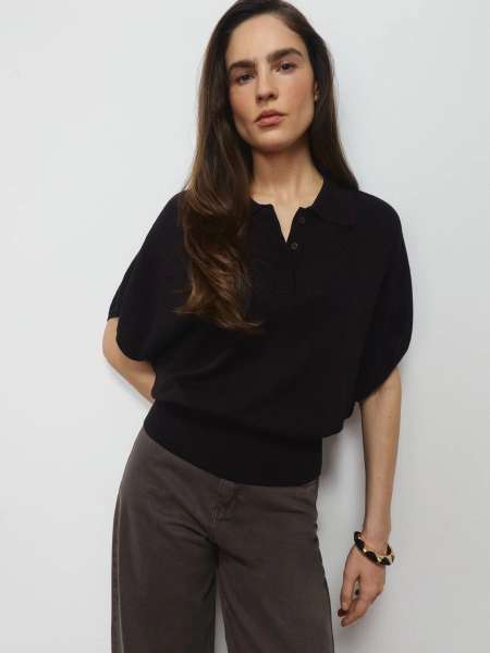 Джемпер поло из вискозы