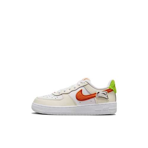 Nike Air Force 1 Износостойкие Дышащие Низкие Кеды для Детей для Скейтбординга Экрю Детские