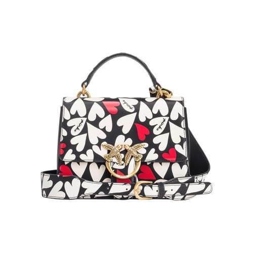 PINKO Love Birds Кожа Через плечо Сумка Маленькая Женская Многоцветная