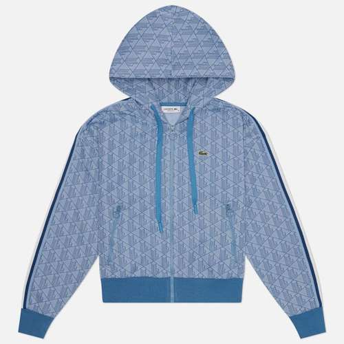 Женская толстовка Lacoste Monogram Jacquard Zip Front Hoodie