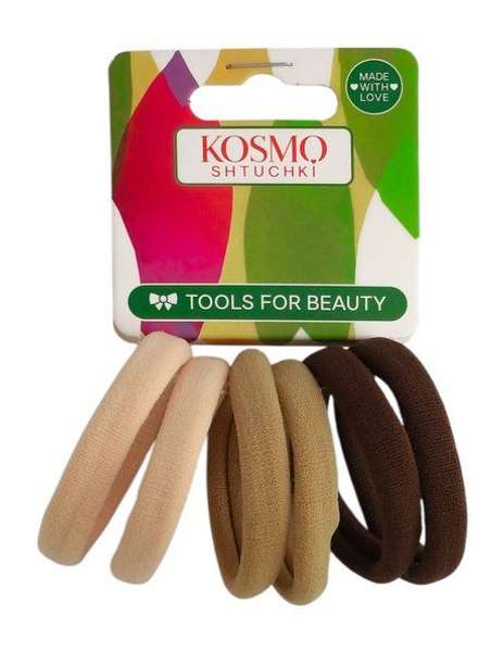 Kosmoshtuchki Hair Bands Set Milk, Beige and Brown