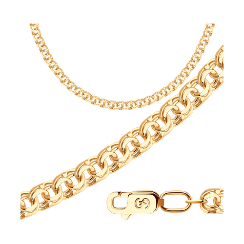 Цепь мужская SOKOLOV из золота, плетение Бисмарк, 585 проба