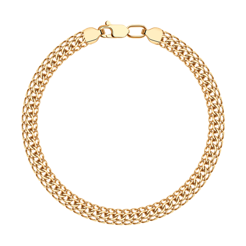 Браслет мужской SOKOLOV из золота, плетение питон, 585 проба