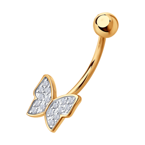 Пирсинг SOKOLOV из золота с фианитами