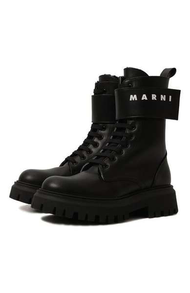 Детское: Кожаные ботинки Marni
