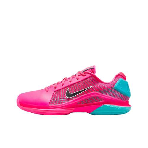 Nike Vapor 12 Support Отскок Низкие Кроссовки для Тениса Мужские Темно-Ярко-Розовые