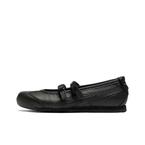 Onitsuka Tiger MEXICO 66 Противоскользящий Дышащий и Легкий Низкий Топ Повседневная Обувь Женская Черная