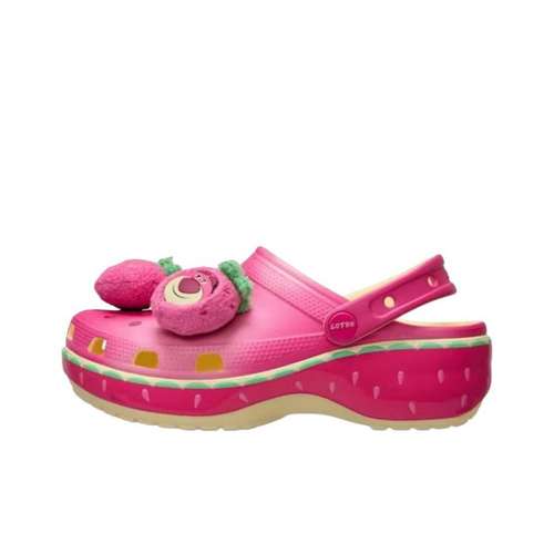 Crocs x WANJUZONGDONGYUAN Classic Platform Clog Сабо из резины Женские Розовые