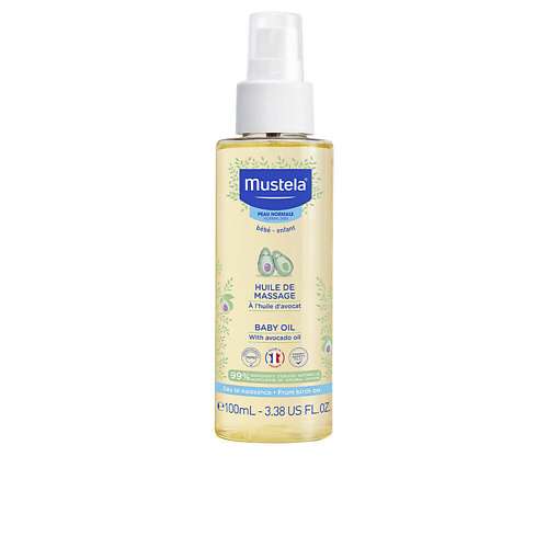 MUSTELA Натуральное массажное масло Baby Oil с авокадо