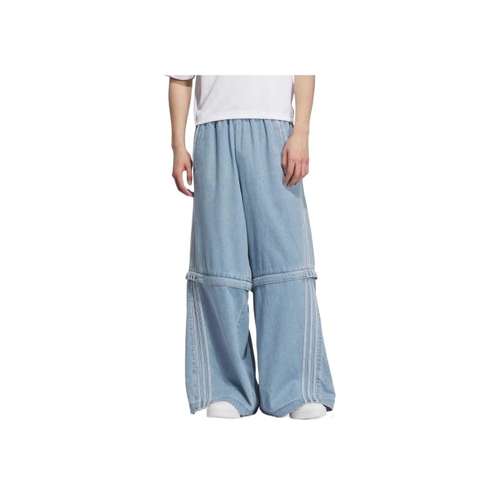 Adidas Originals SS25 Джинсы Унисекс Светлый Деним Синий