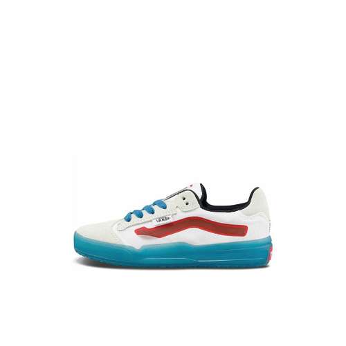 Vans Classics Холст Низкие Кроссовки для Скейтбординга Белые Синие Детские Возраст 3-7 Лет