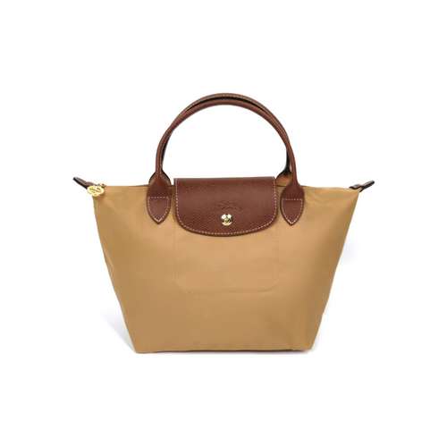 LONGCHAMP Le Pliage Полиамид Холст Кожа Пельменная Сумка Маленькая Женская Освежающий Цвет Рыжевато-Коричневый