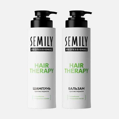 SEMILY Набор для волос против перхоти: Шампунь и Бальзам HAIR THERAPY профессиональный с климбазолом