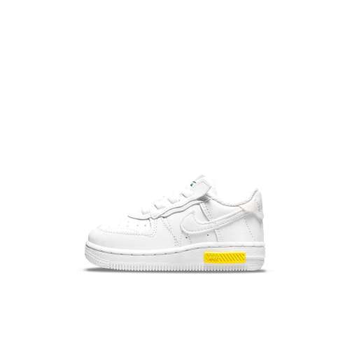 Nike Air Force 1 Fontanka Повседневные Скейтбординг Белый Желтый Кроссовки для малышей и детей дошкольного возраста