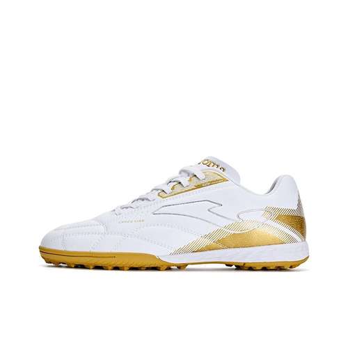 Joma TF Шипы Противоскользящие Устойчивые к истиранию Футбольные бутсы Мужские Белый Золото