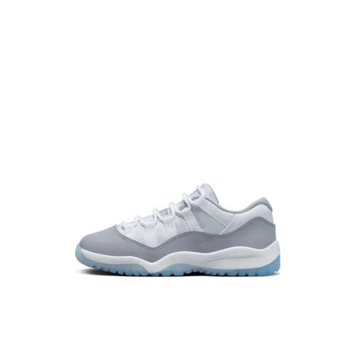Jordan Air Jordan 11 Retro Low 'Цементный Серый' PS (PS) Низкий Топ Детские Баскетбольные Кроссовки Бетонно-Серый