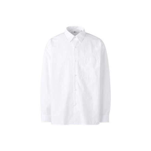 UNIQLO Белая унисекс рубашка
