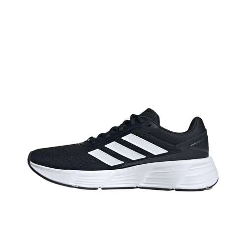 Adidas Galaxy Ткань Устойчивая к истиранию Легкий Низкий Топ Спортивный Комплект Беговые кроссовки Унисекс Черный