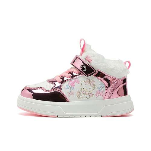 Sanrio Хелло Китти Модный Мультяшный Удобный Активный Милый Универсальный на платформе Термозащитный Увеличение роста Баланс Поддержка Хай-топы Детский Унисекс