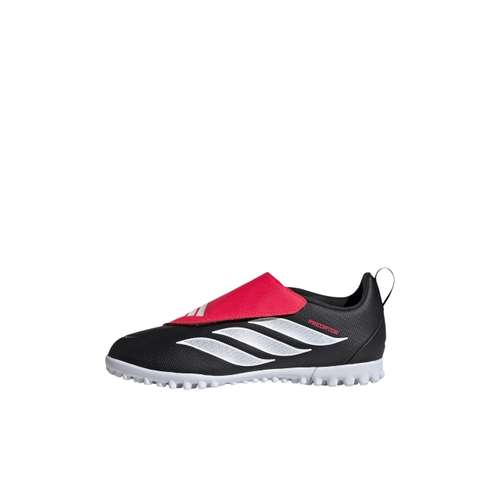 Adidas Predator CLUB Low Детские футбольные бутсы черного и красного цвета