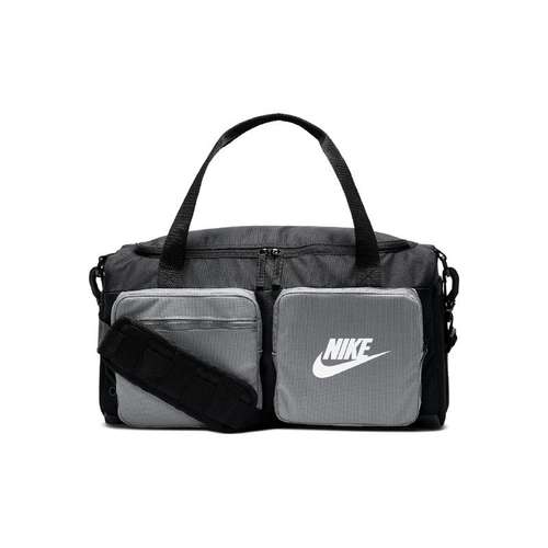 Nike Спортивная сумка из полиэстерового волокна сумка через плечо дорожная сумка стандартная унисекс черная и серая