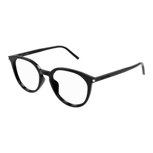 SAINT LAURENT Очки с круглой оправой из ацетатного волокна унисекс черные