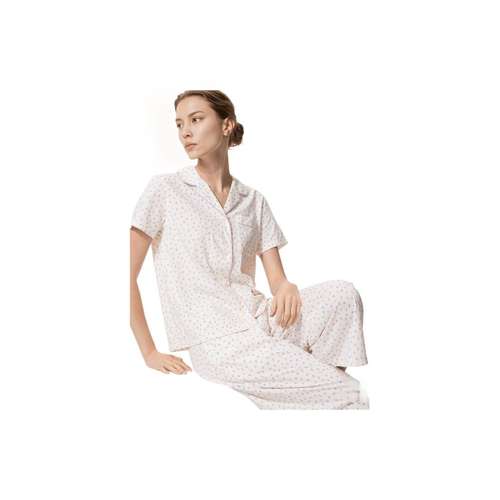UNIQLO SS26 01 Айвори Женские Пижамные Комплекты