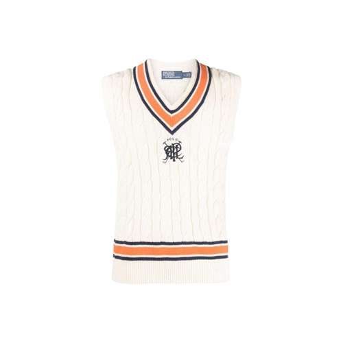 Polo Ralph Lauren SS23 Мужской жилет кремового цвета