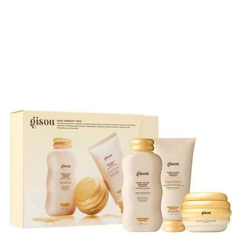 GISOU Набор для увлажнения и сияния волос Hair Therapy Trio