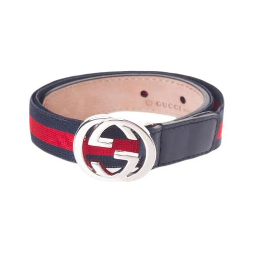 GUCCI INTERLOCKING г 73% нейлон 27% резинопласт Ремни Детский Красный синий Ширина корпуса 2 см
