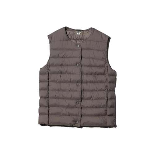 UNIQLO PUFFTECH Каштановые Женские Жилеты