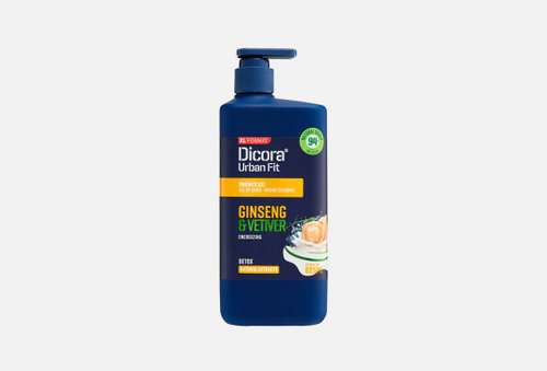 Тонизирующий гель для душа | Dicora | Urban Fit DETOX, Ginseng & Vetiver