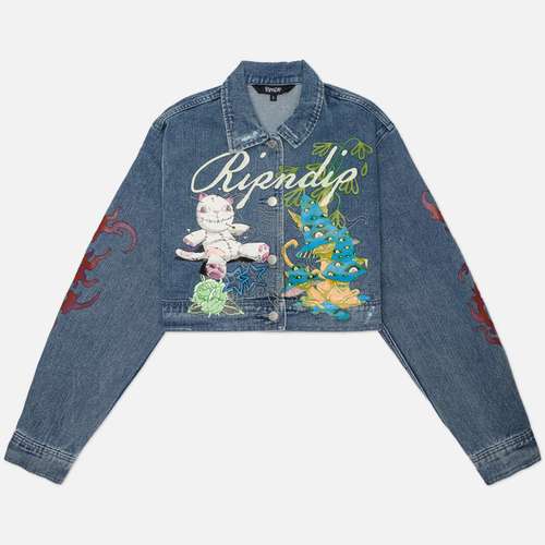 Женская джинсовая куртка RIPNDIP Travis Cropped Denim