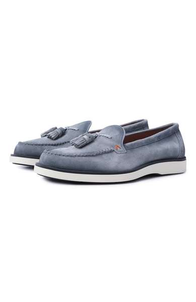 Замшевые лоферы Detroit Santoni