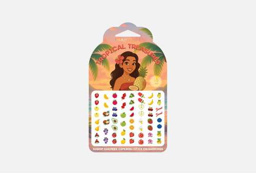 Детский набор наклеек-серёжек | MIAMITATS | Tropical treasures