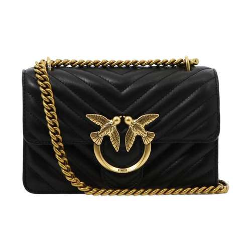 PINKO Овчина Сумка через плечо Женская Черная