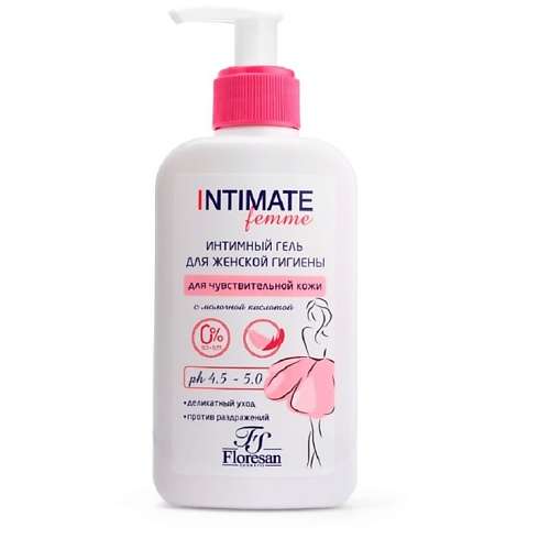 FLORESAN Деликатный гель для интимной гигиены для чувствительной кожи INTIMATE