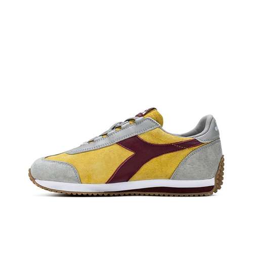 Diadora Heritage Low Кроссовки для бега Унисекс Серый Желтый