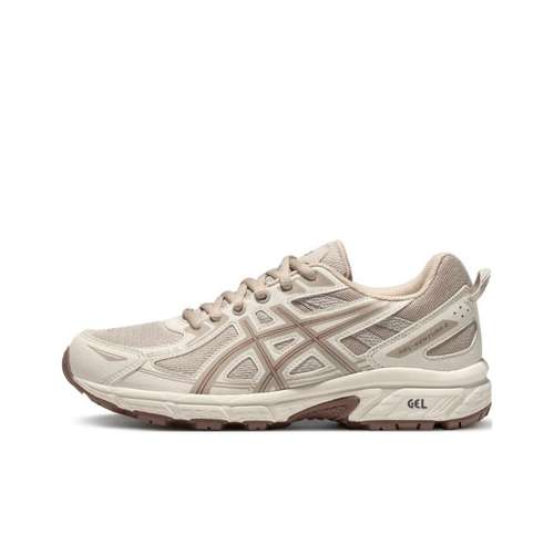 Asics Гель VENTURE 6 Текстиль Синтетическая кожа Устойчивая к истиранию Низкий топ Беговые кроссовки Женские